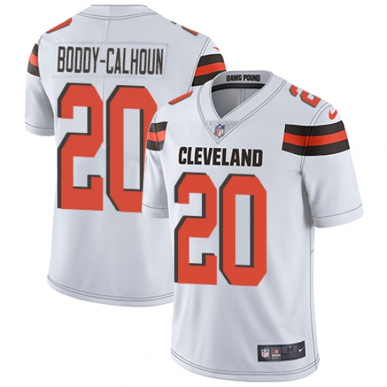 Youth Nike Cleveland Browns #20 Briean Boddy-Calhoun White Vapor Untouchable Limited Player NFL Jersey - Ujersey
