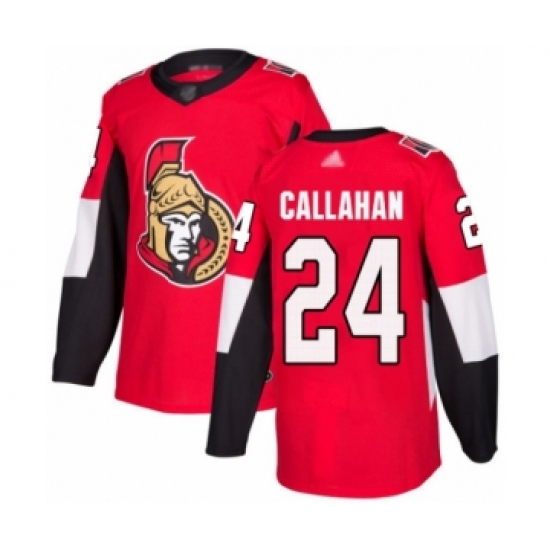 Youth Ottawa Senators #24 Ryan Callahan Authentic Red Home Hockey Jersey - Ujersey