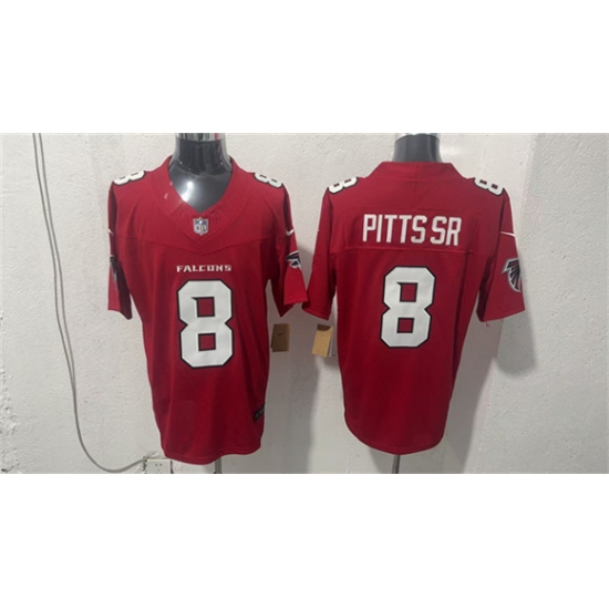 Men's Atlanta Falcons #8 Kyle Pitts Sr. Red 2026 New F.U.S.E. Vapor Untouchable Limited Football Stitched Jersey - Ujersey