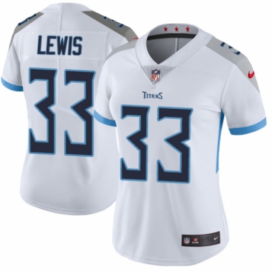 Women's Nike Tennessee Titans #33 Dion Lewis White Vapor Untouchable Limited Player NFL Jersey - Ujersey