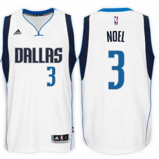 Men's Dallas Mavericks #3 Nerlens Noel adidas White Swingman Home Jersey - Ujersey