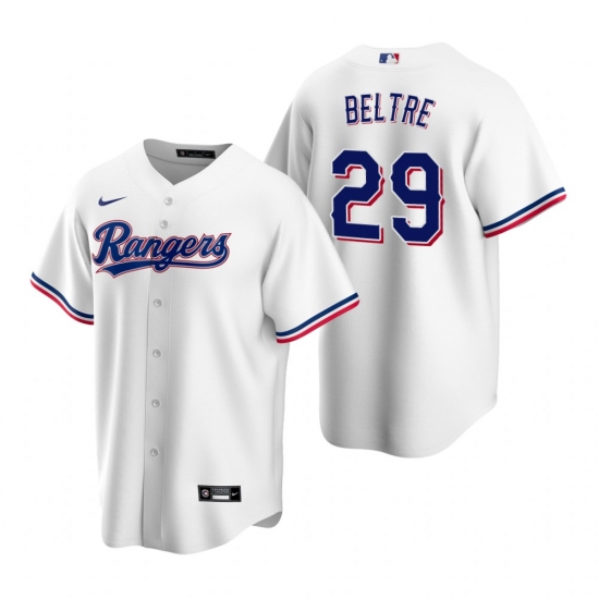 Men's Nike Texas Rangers #29 Adrian Beltre White Home Stitched Baseball Jersey - Ujersey