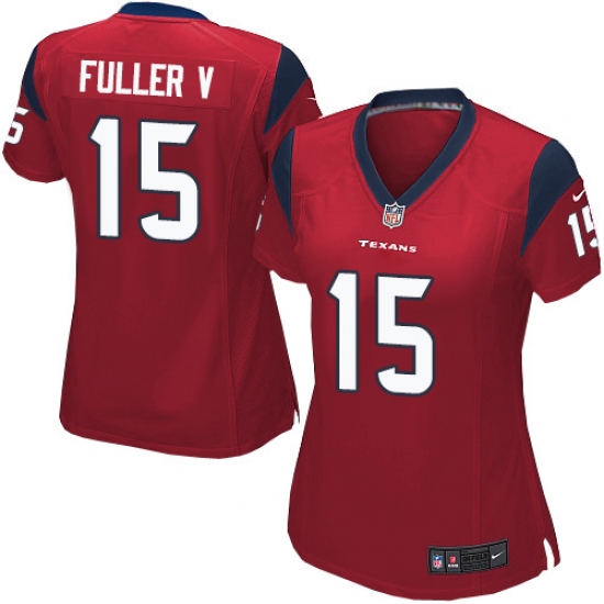 Women's Nike Houston Texans #15 Will Fuller V Game Red Alternate NFL Jersey - Ujersey