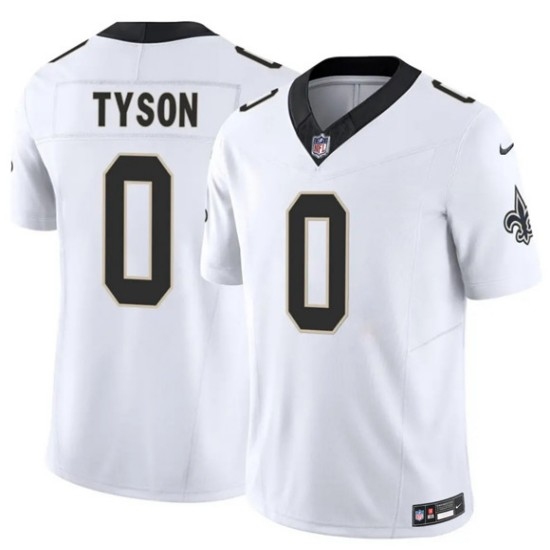 Men's New Orleans Saints #0 Jordyn Tyson White 2026 F.U.S.E Vapor Limited Football Stitched Jersey - Ujersey