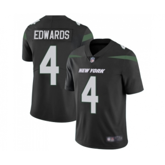 Youth New York Jets #4 Lac Edwards Black Alternate Vapor Untouchable Limited Player Football Jersey - Ujersey