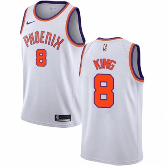 Women's Nike Phoenix Suns #8 George King Authentic White NBA Jersey - Association Edition - Ujersey