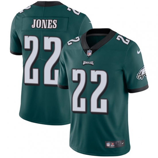 Men's Nike Philadelphia Eagles #22 Sidney Jones Midnight Green Team Color Vapor Untouchable Limited Player NFL Jersey - Ujersey
