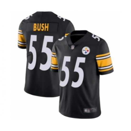 Men's Pittsburgh Steelers #55 Devin Bush Black Team Color Vapor Untouchable Limited Player Football Jersey - Ujersey