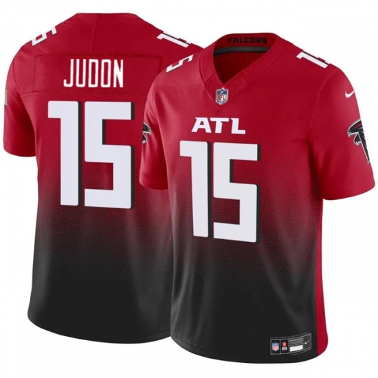 Men's Atlanta Falcons #15 Matthew Judon Red Black 2024 F.U.S.E Vapor Untouchable Limited Football Stitched Jersey - Ujersey