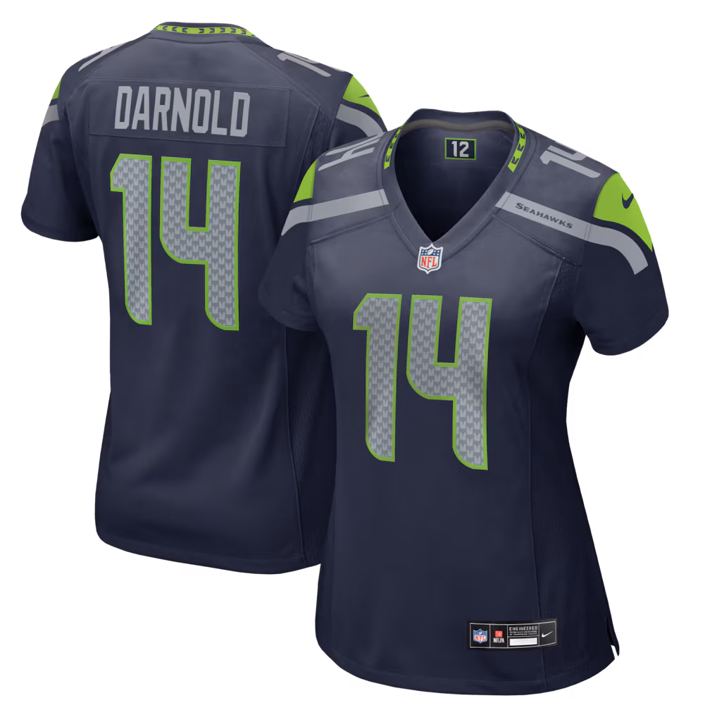 Women's Seattle Seahawks Sam Darnold Nike College Navy Team Game Jersey
