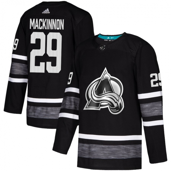 Men's Adidas Colorado Avalanche #29 Nathan MacKinnon Black 2019 All-Star Game Parley Authentic Stitched NHL Jersey - Ujersey