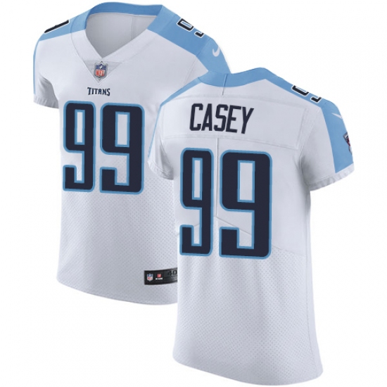 Men's Nike Tennessee Titans #99 Jurrell Casey White Vapor Untouchable Elite Player NFL Jersey - Ujersey