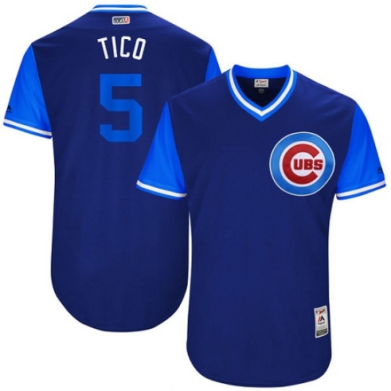 Men's Majestic Chicago Cubs #5 Albert Almora Jr 