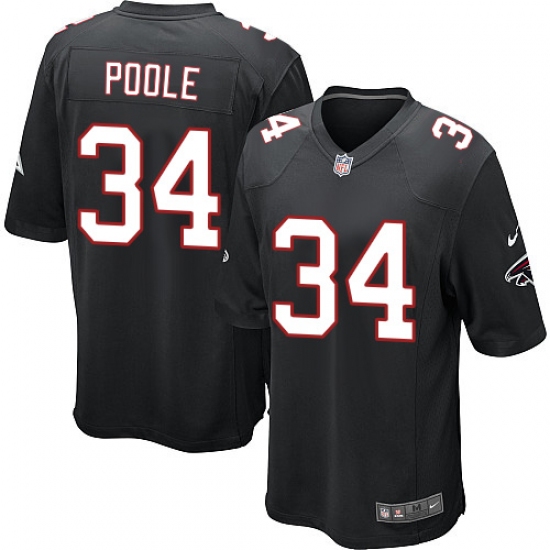 Men's Nike Atlanta Falcons #34 Brian Poole Game Black Alternate NFL Jersey - Ujersey