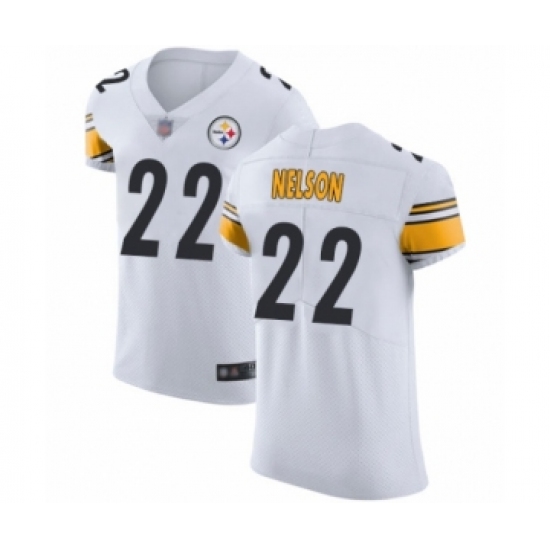 Men's Pittsburgh Steelers #22 Steven Nelson White Vapor Untouchable Elite Player Football Jersey - Ujersey