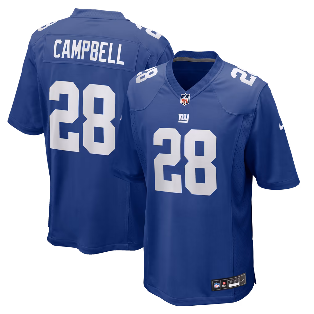 Men's New York Giants Elijah Campbell Nike Royal Team Game Jersey