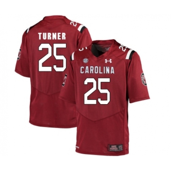 South Carolina Gamecocks 25 A.J. Turner Red College Football Jersey - Ujersey