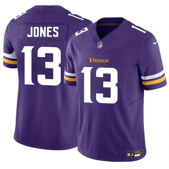 Men's Minnesota Vikings #13 Daniel Jones Purple 2024 F.U.S.E. Vapor Untouchable Limited Stitched Jersey - Ujersey