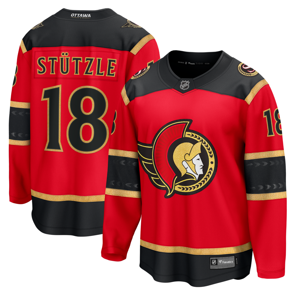 Men's Ottawa Senators Tim Stutzle Fanatics Red Alternate Breakaway Jersey