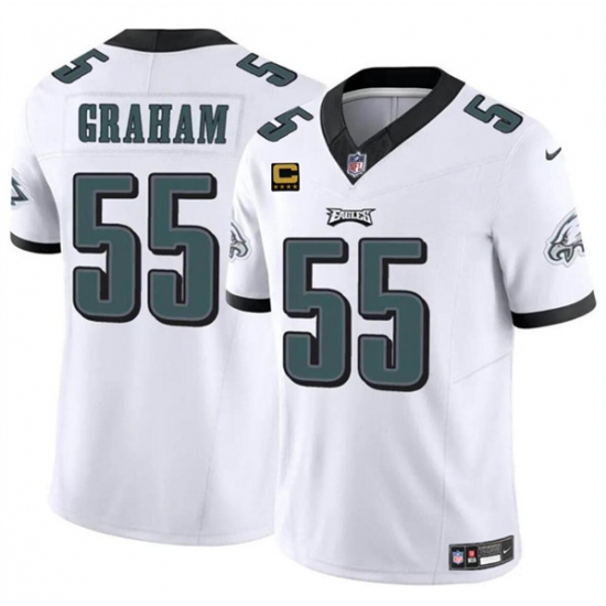 Men's Philadelphia Eagles #55 Brandon Graham White F.U.S.E With 4-Star C Vapor Untouchable Limited Football Stitched Jersey - Ujersey