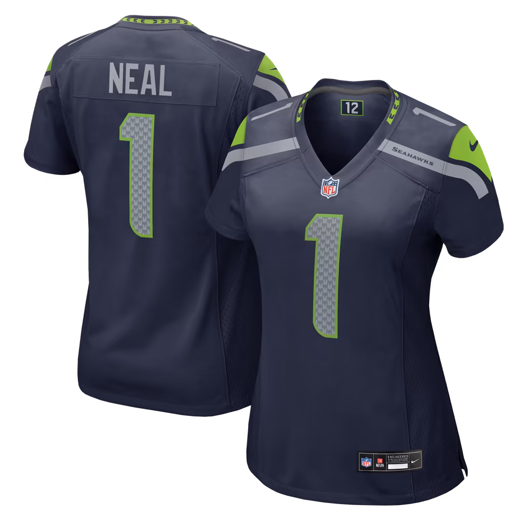 Women's Seattle Seahawks Julian Neal Nike College Navy Team Game Jersey