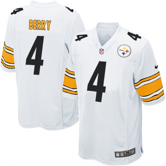 Men's Nike Pittsburgh Steelers #4 Jordan Berry Game White NFL Jersey - Ujersey