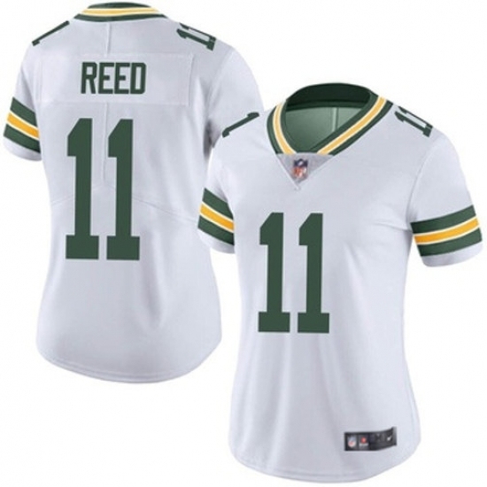 Women Green Bay Packers #11 Jayden Reed White Vapor Untouchable Stitched Jersey - Ujersey
