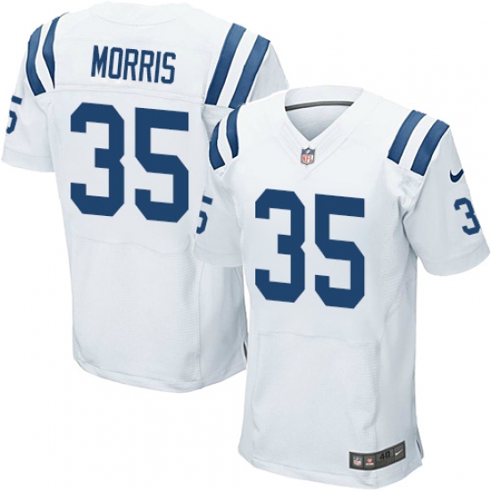Men's Nike Indianapolis Colts #35 Darryl Morris Elite White NFL Jersey - Ujersey
