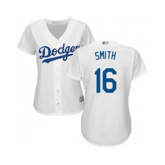 Women's Los Angeles Dodgers #16 Will Smith Authentic White Home Cool Base Baseball Player Jersey - Ujersey