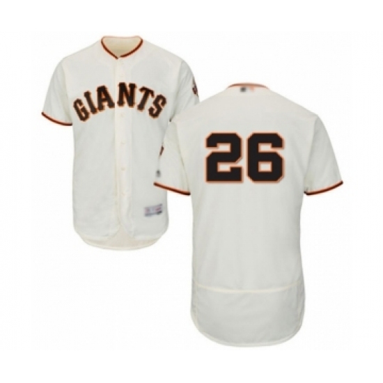 Men's San Francisco Giants #26 Chris Shaw Cream Home Flex Base Authentic Collection Baseball Player Jersey - Ujersey