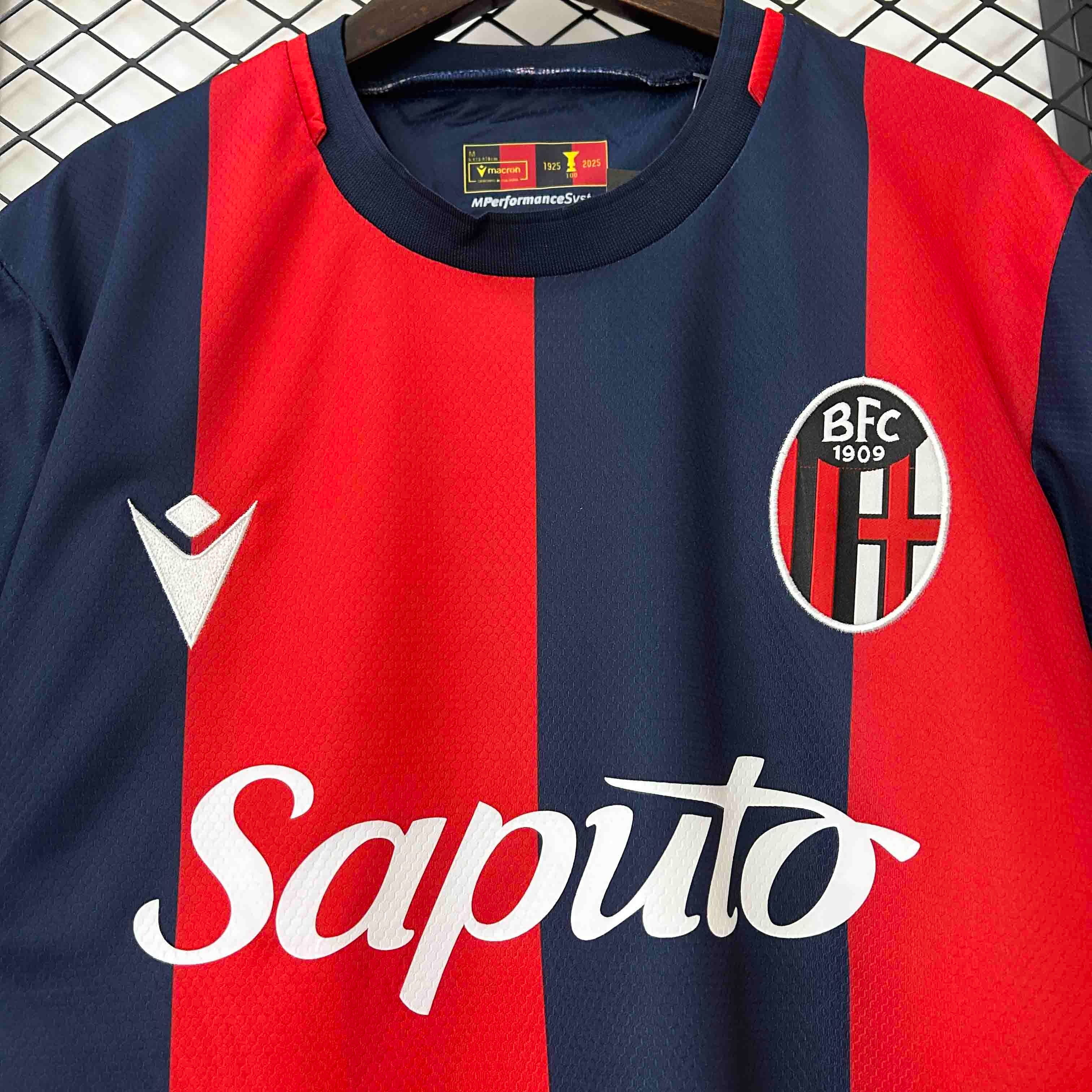 Bologna Soccer Jersey Home Custom Shirt 2024/25 - ujerseystore