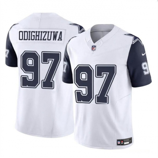 Men's Dallas Cowboys #97 Osa Odighizuwa White F.U.S.E Vapor Untouchable Limited Stitched Football Jersey - Ujersey