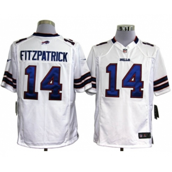 Men's Nike Buffalo Bills #14 Ryan Fitzpatrick White Vapor Untouchable Limited Stitched Jersey - Ujersey