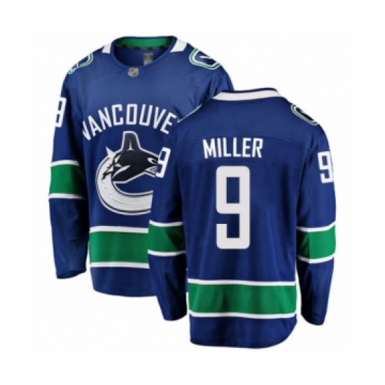 Men's Vancouver Canucks #9 J.T. Miller Fanatics Branded Blue Home Breakaway Hockey Jersey - Ujersey