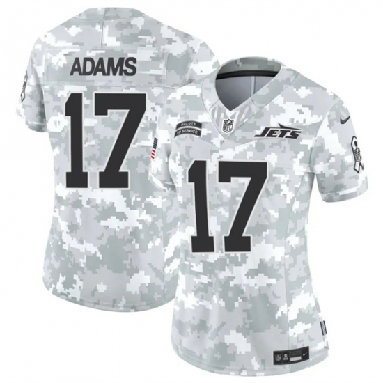 Women's New York Jets #17 Davante Adams 2024 F.U.S.E Arctic Camo Salute To Service Limited Stitched Jersey(Run Small) - Ujersey
