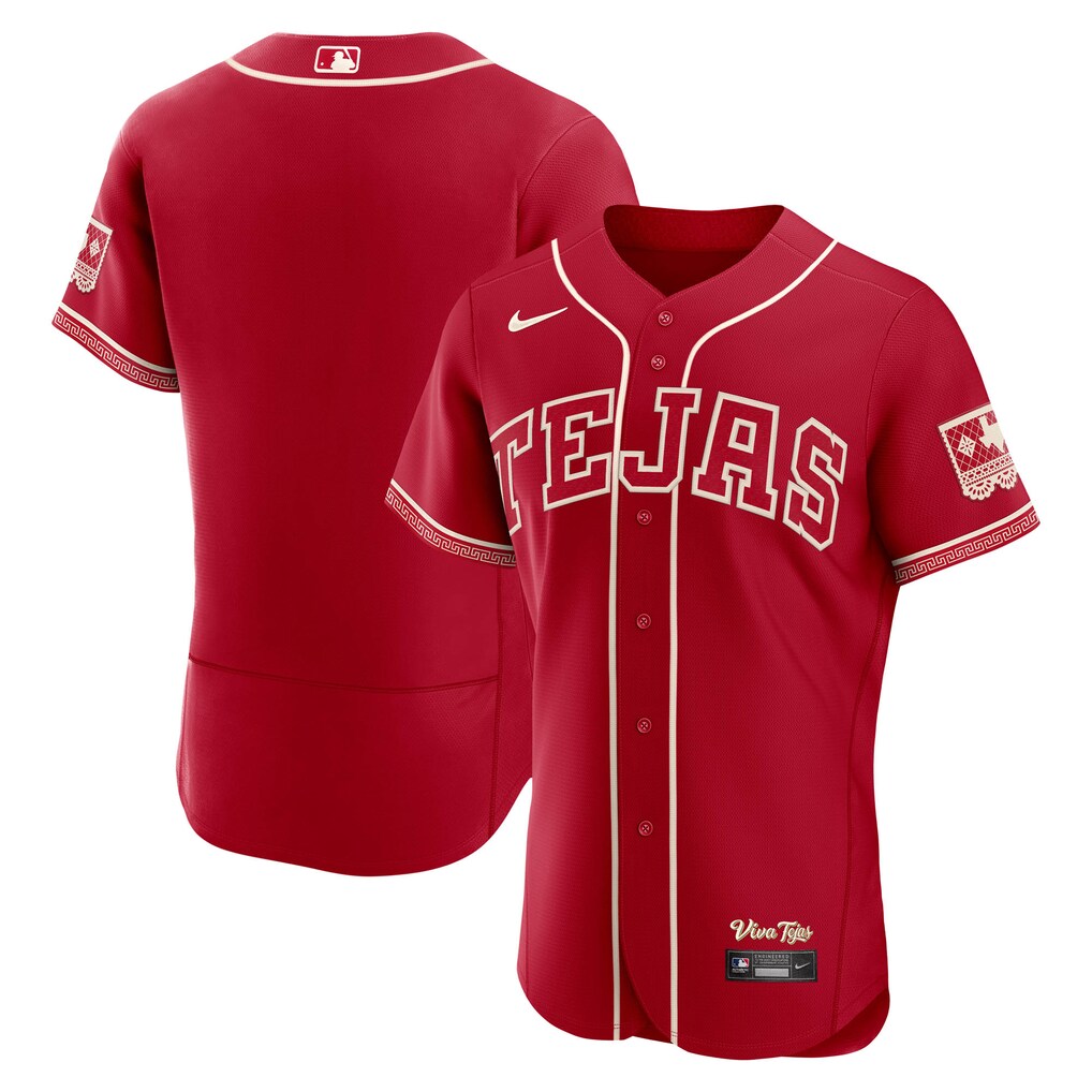 Men's Texas Rangers Nike Red 2026 City Connect Authentic Jersey - Ujersey