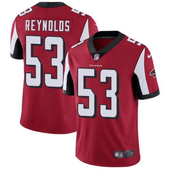 Youth Nike Atlanta Falcons #53 LaRoy Reynolds Red Team Color Vapor Untouchable Limited Player NFL Jersey - Ujersey