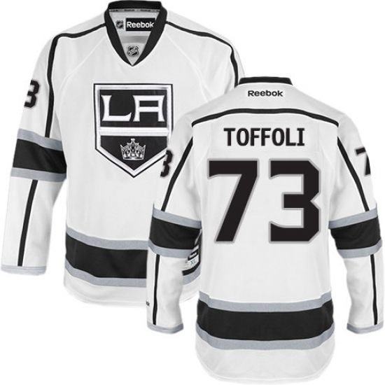 Youth Reebok Los Angeles Kings #73 Tyler Toffoli Authentic White Away NHL Jersey - Ujersey