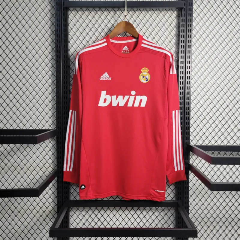 Real Madrid Retro Jersey Away Long Sleeve Soccer Shirt 2011/12 - U-jersey