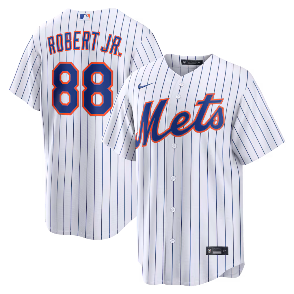 Men's New York Mets Luis Robert Jr. Nike White Home Replica Jersey - Vujersey Los Angeles Rams