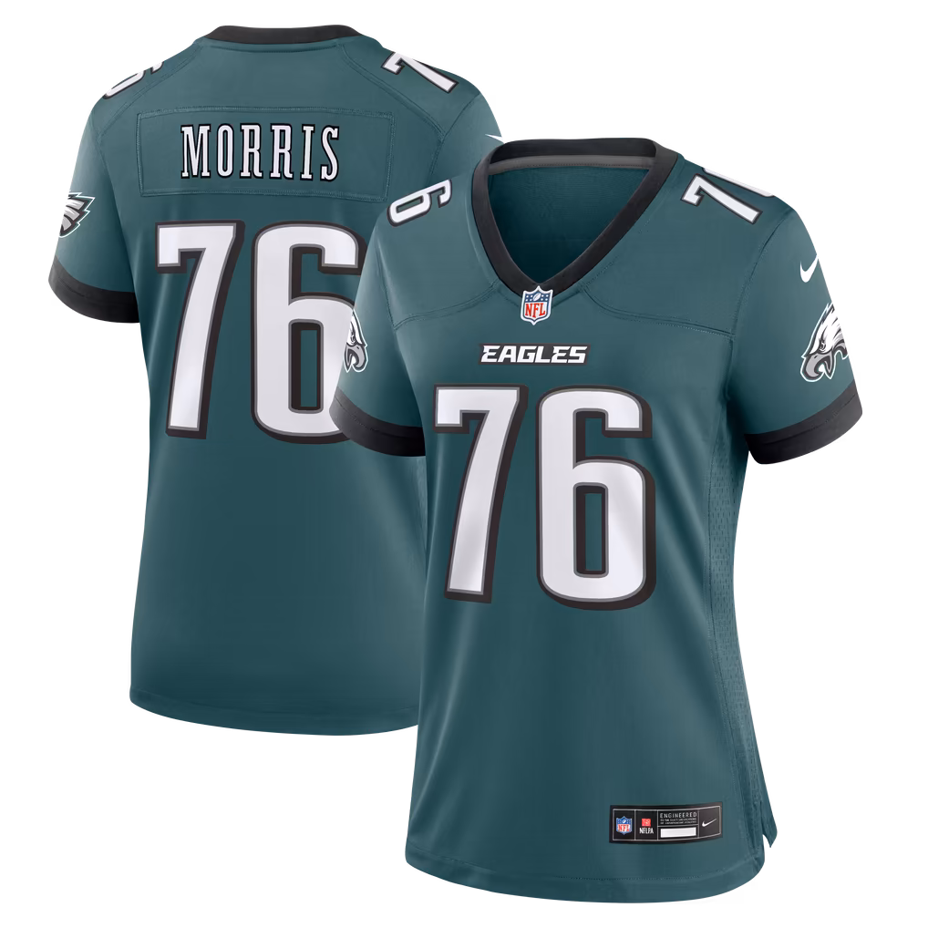Women's Philadelphia Eagles Micah Morris Nike Midnight Green Team Game Jersey