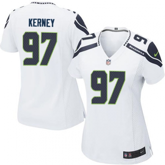 Women's Nike Seattle Seahawks #97 Patrick Kerney Game White NFL Jersey - Ujersey