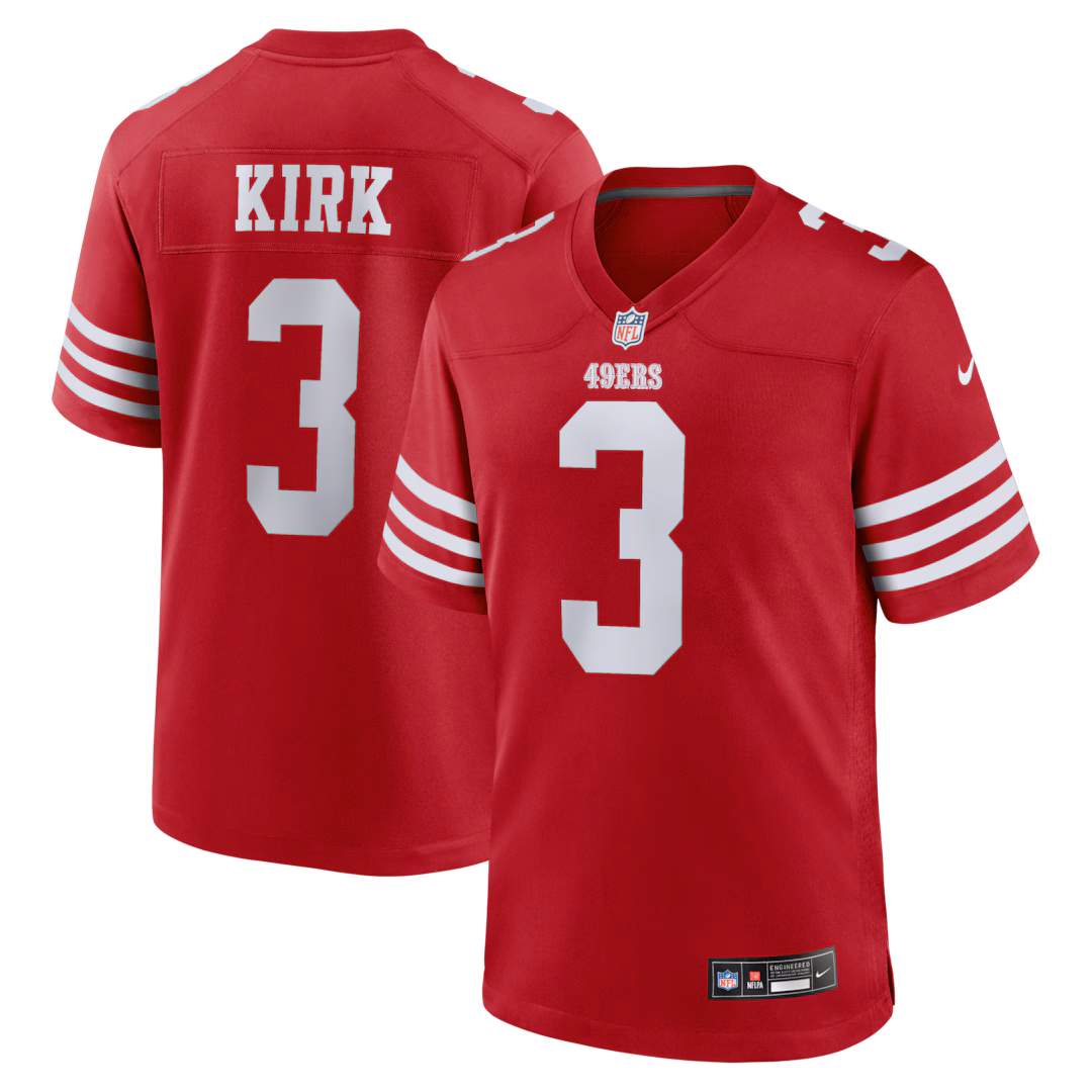 Men's San Francisco 49ers Christian Kirk Nike Scarlet Team Game Jersey