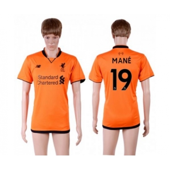 Liverpool #19 Mane Sec Away Soccer Club Jersey