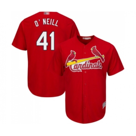 Men's St. Louis Cardinals #41 Tyler O Neill Replica Red Cool Base Baseball Jersey - Ujersey