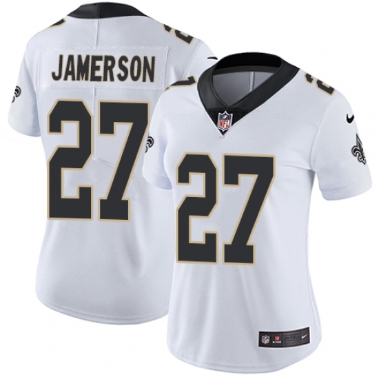 Women's Nike New Orleans Saints #27 Natrell Jamerson White Vapor Untouchable Limited Player NFL Jersey - Ujersey