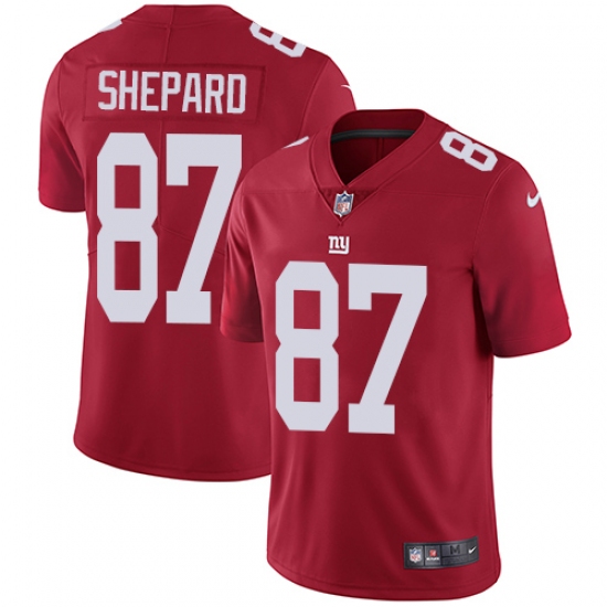 Youth Nike New York Giants #87 Sterling Shepard Elite Red Alternate NFL Jersey - Ujersey