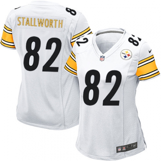 Women's Nike Pittsburgh Steelers #82 John Stallworth Game White NFL Jersey - Ujersey