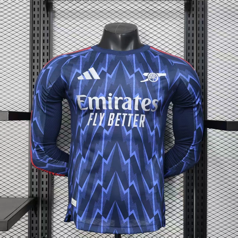 Arsenal Soccer Jersey Away Long Sleeve Shirt 2025/26