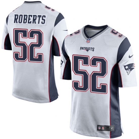 Men's Nike New England Patriots #52 Elandon Roberts Game White NFL Jersey - Ujersey